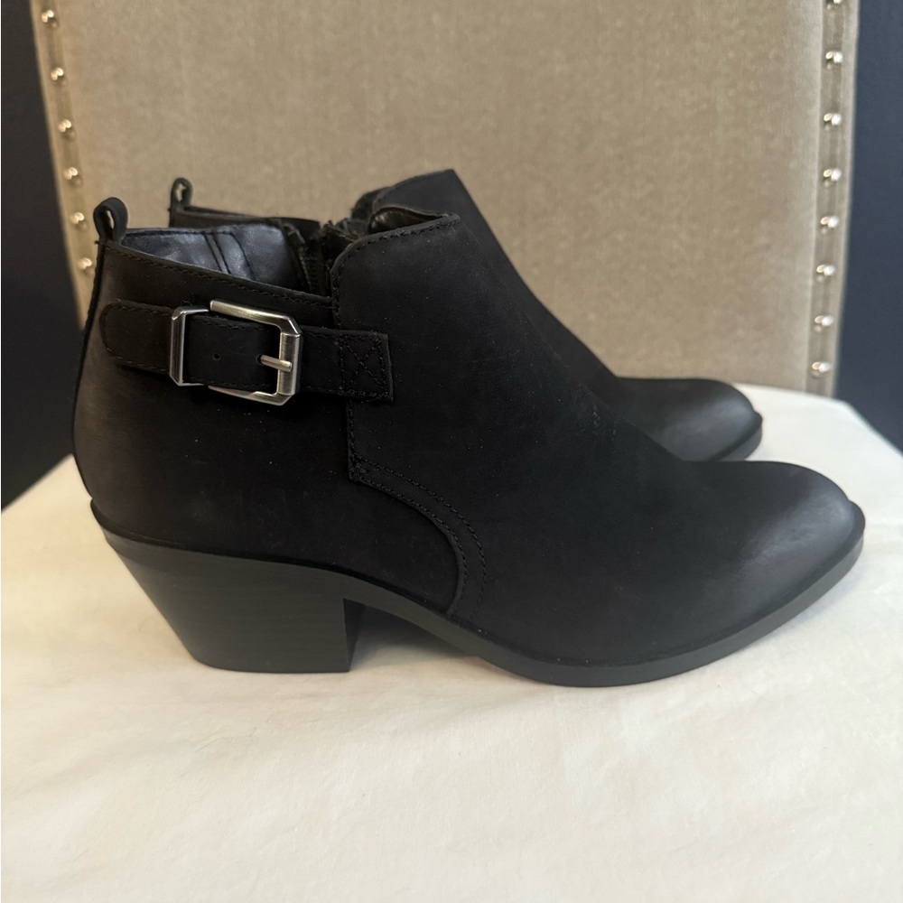 Sonoma Black Ankle Booties with Buckle - Picture 2 of 4